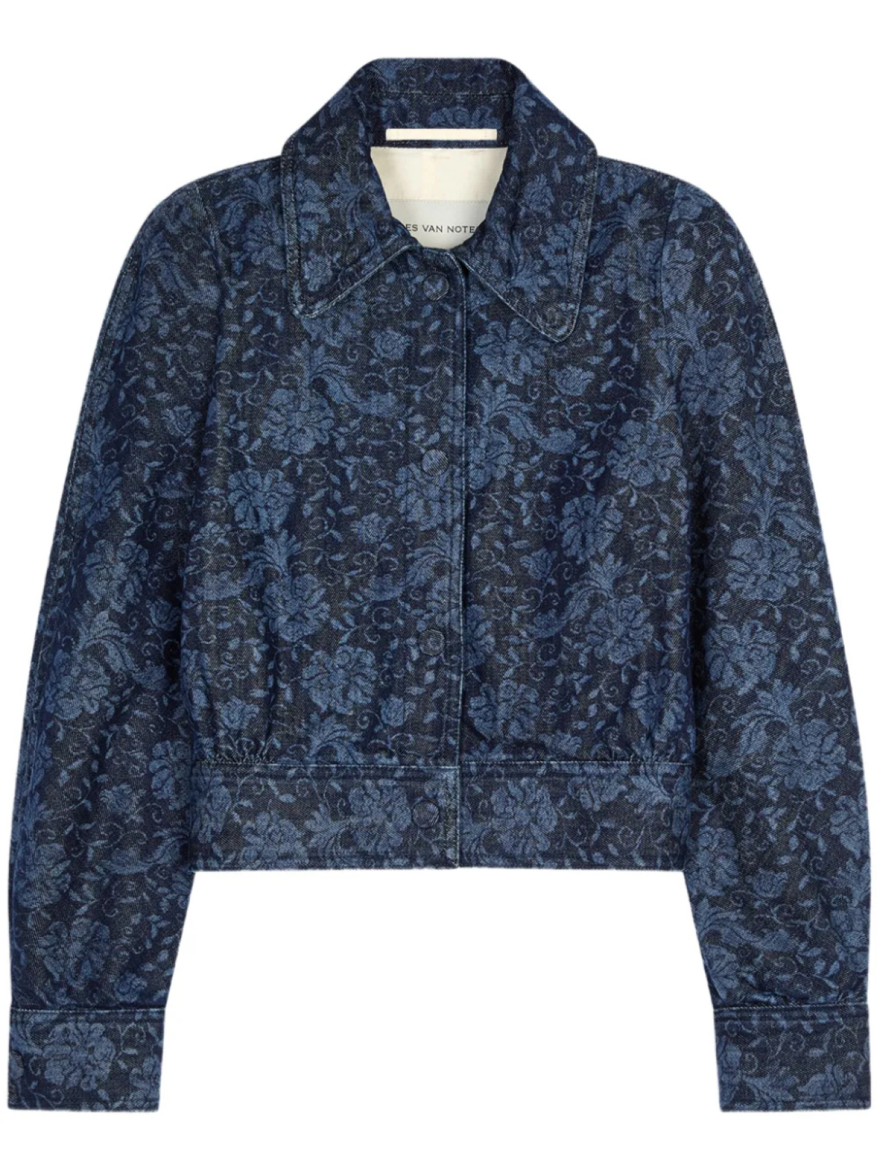 

Джинсовая куртка с принтом DRIES VAN NOTEN, синий