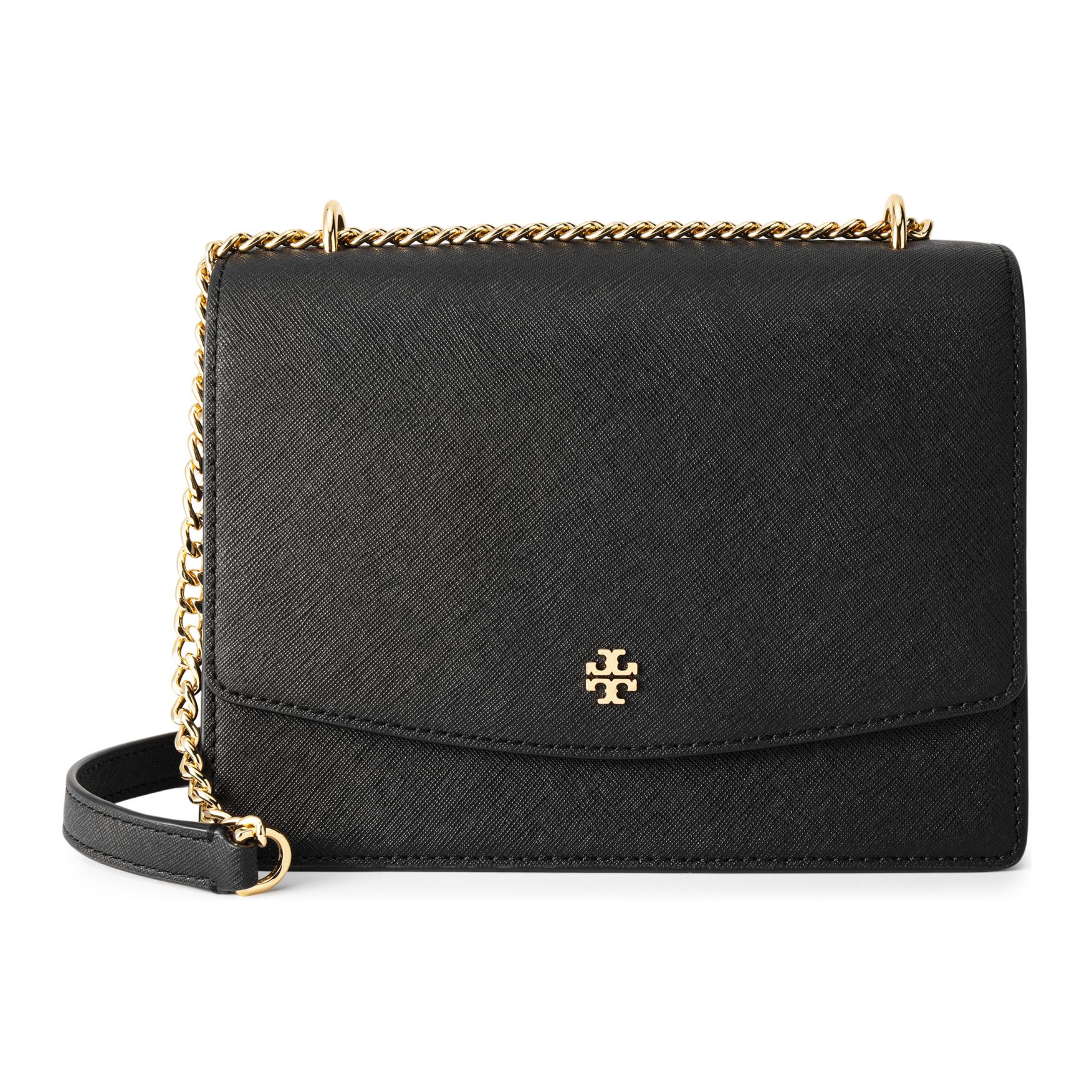 

TORY BURCH Сумка через плечо Emerson из кожи, женская, черная