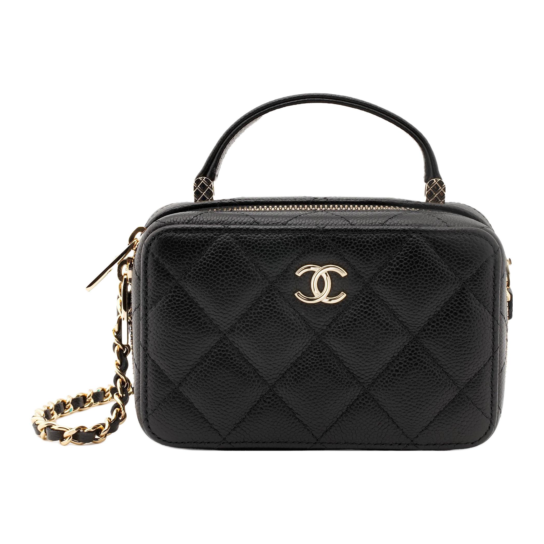 

CHANEL Текстурированная мини-сумка через плечо из коровьей кожи с личи