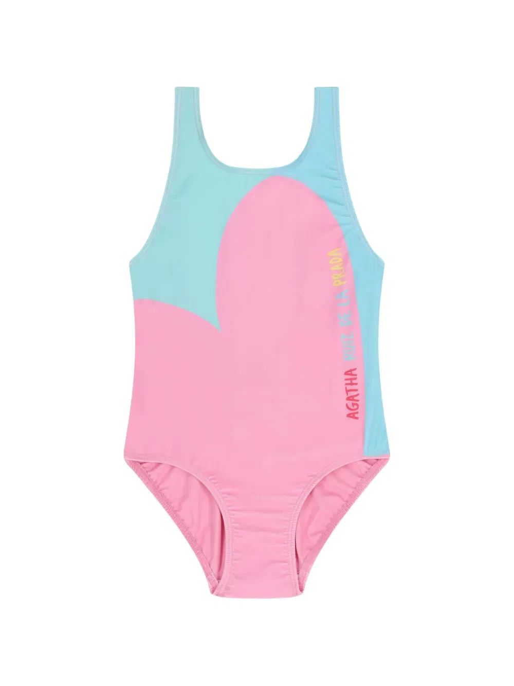 Купальник с цветовыми блоками в форме сердца Agatha Ruiz De La Prada, розовый