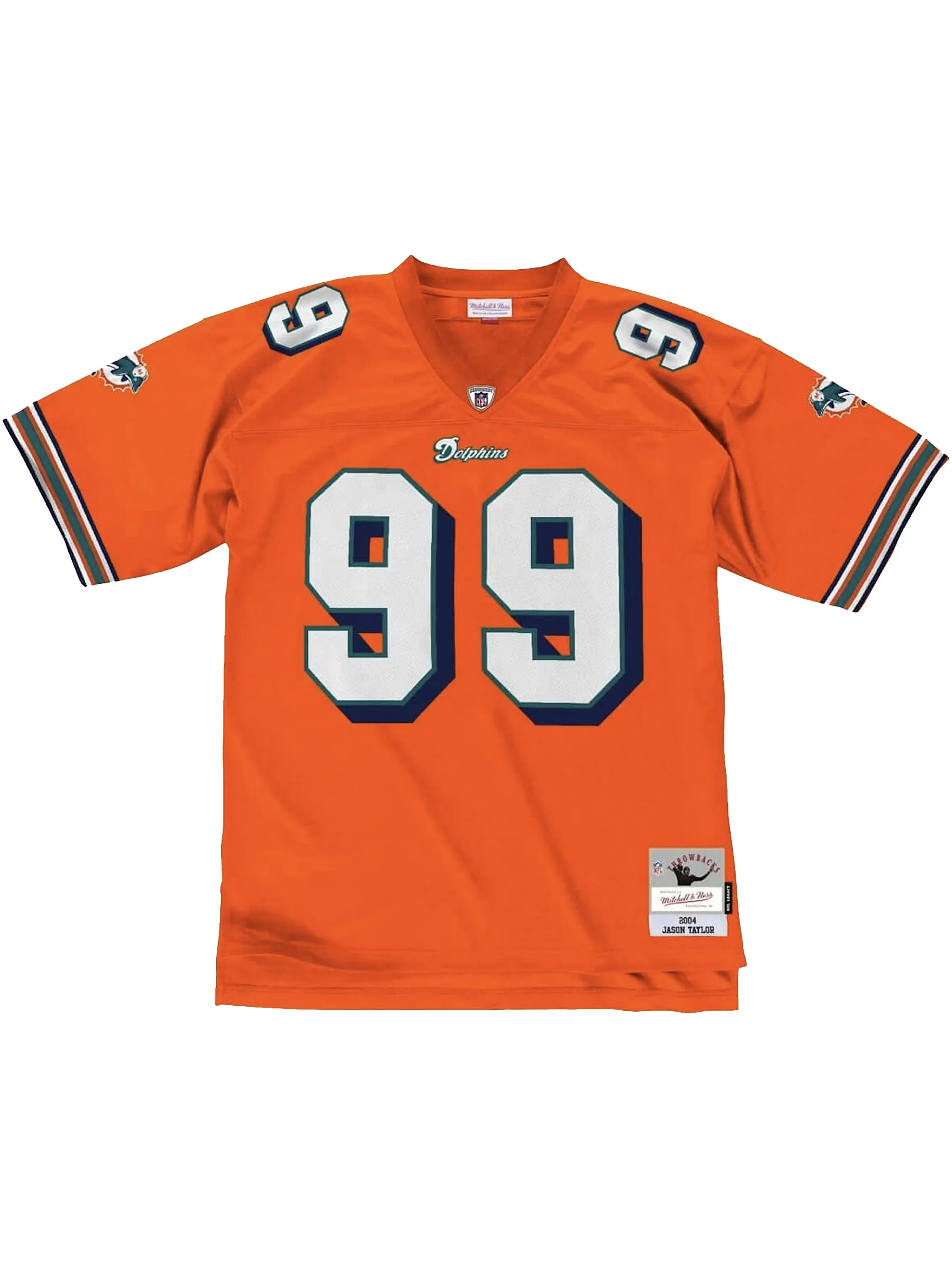 

Спортивная футболка Miami Dolphins 2004 Jason Taylor Mitchell & Ness, оранжевый