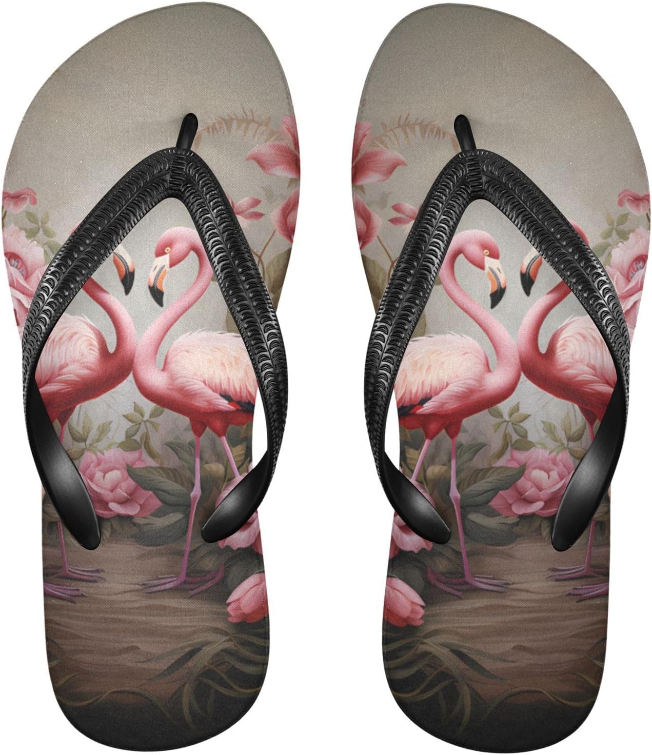 

Женские и мужские шлепанцы с фламинго и цветами, женские слайды, мужские сандалии, душевые тапочки, летние нескользящие шлепанцы для бассейна, пляжа и ванной Mnsruu, Flamingo I1174