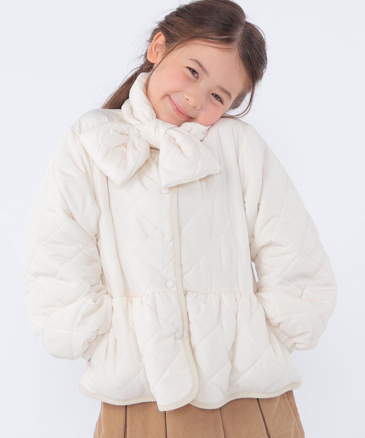 Детская куртка с баской (100-130 см) / <можно стирать в машине> SHIPS KIDS, Ivory