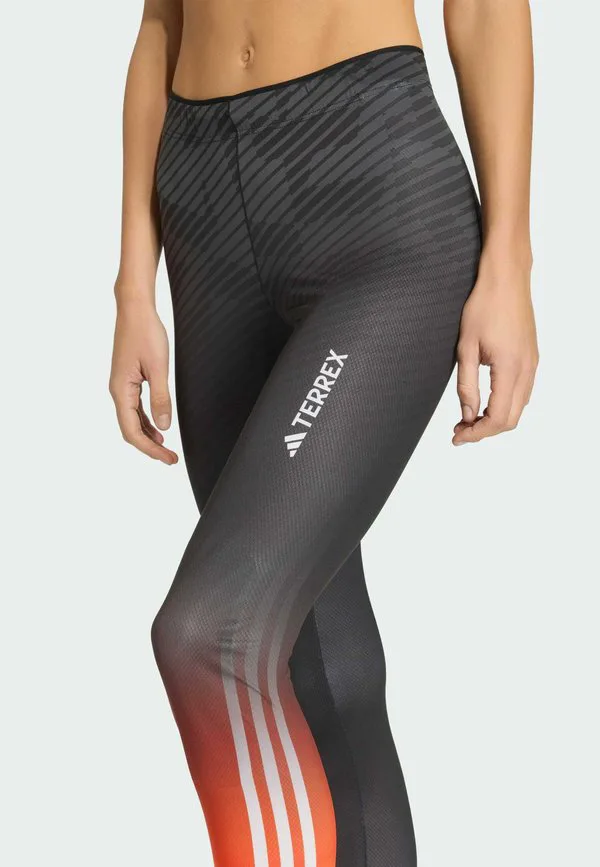 Гоночные тайтсы terrex xperior Adidas Sportswear, Semi Impact Orange Black Grey Six — фото 4