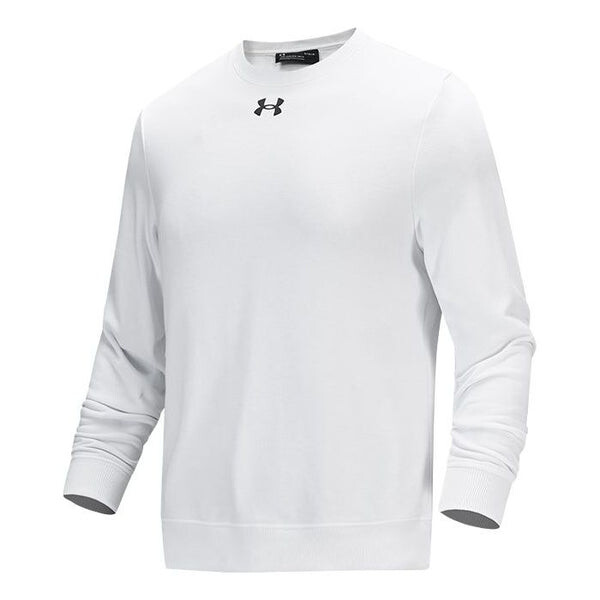 

Толстовка rival fleece 2.0 crew pullover 'white' Under Armour, белый