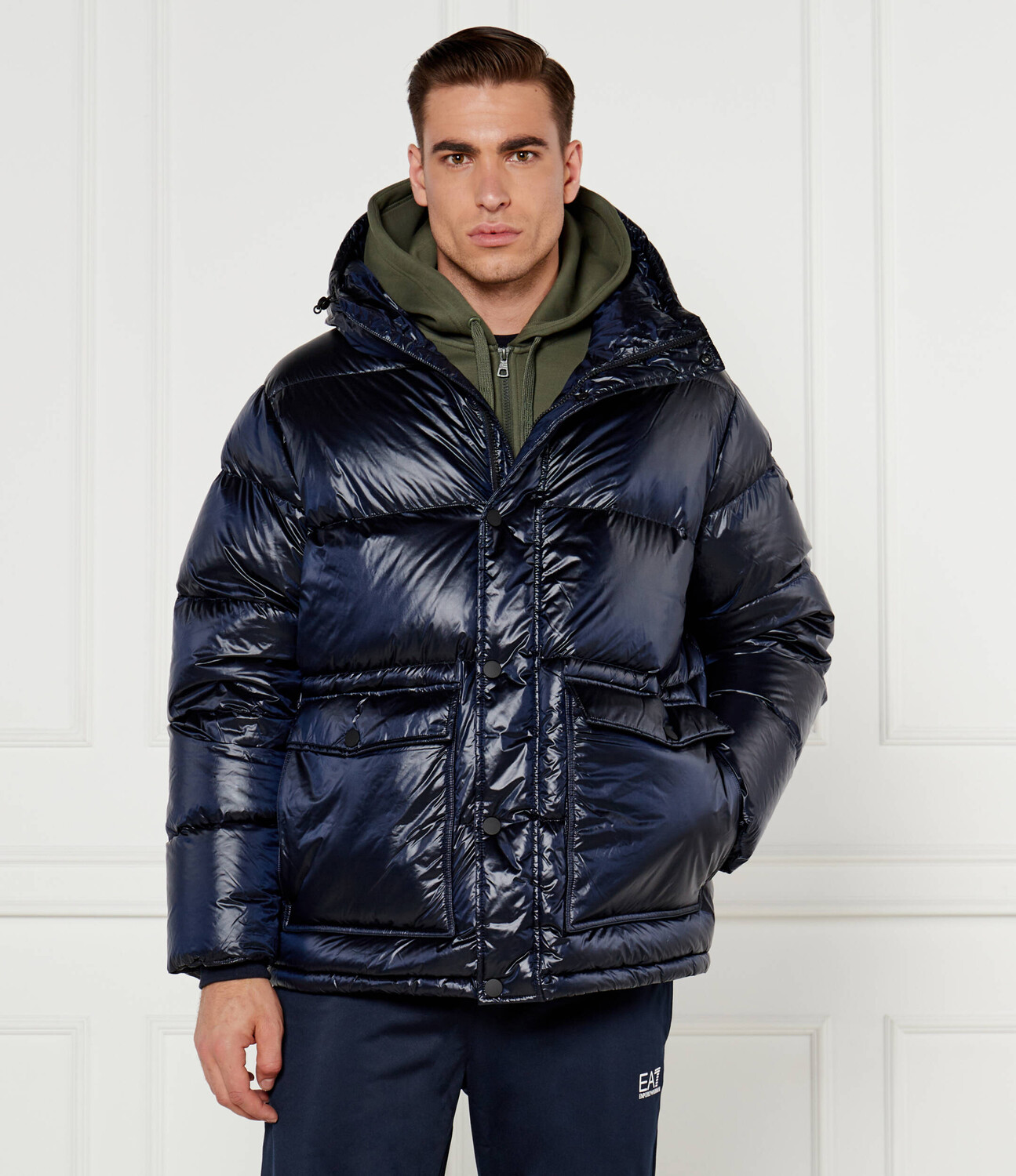 

Куртка EA7 Regular Fit, темно-синий