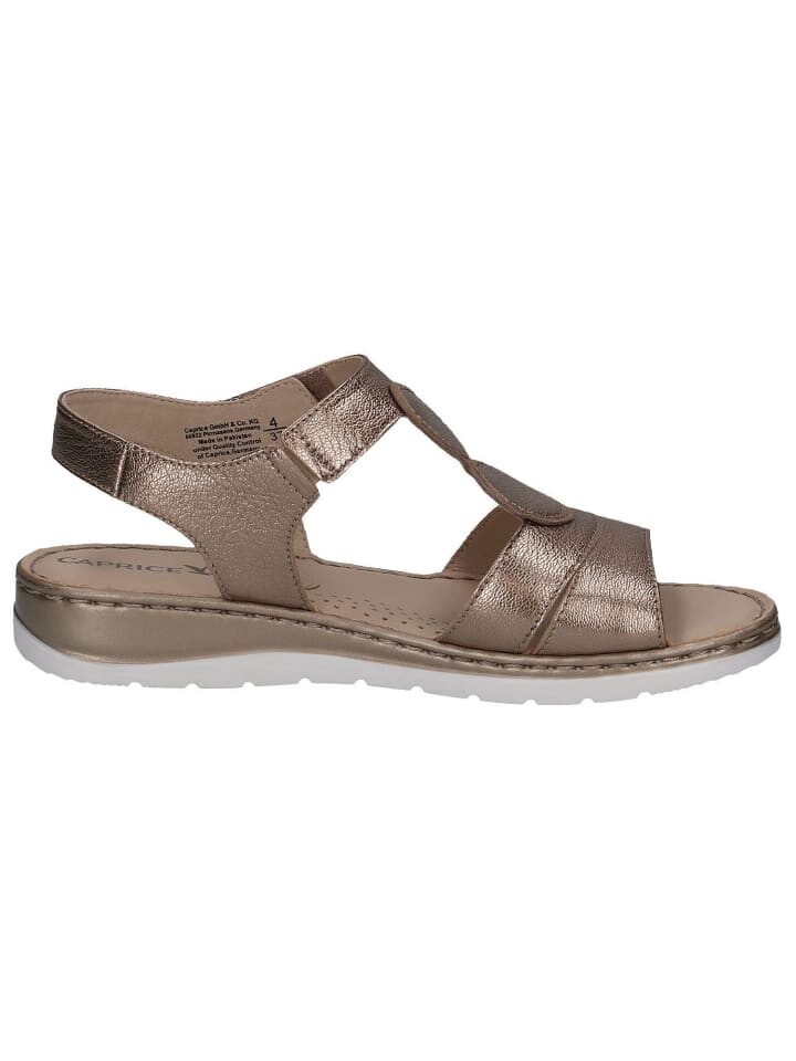 Сандалии на плоской подошве Caprice Sandalette, цвет TAUPE MET.COMB — фото 3