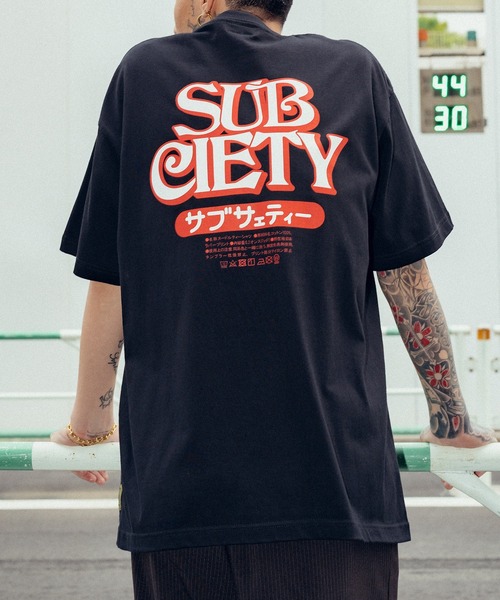

Футболка с принтом Subciety, черный