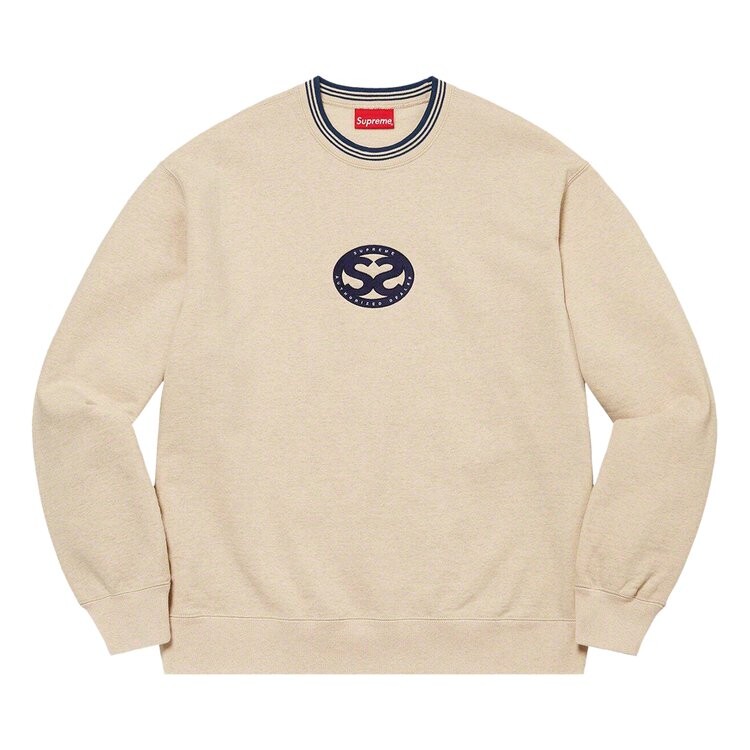 

Толстовка Supreme Double S Crewneck, бежевый