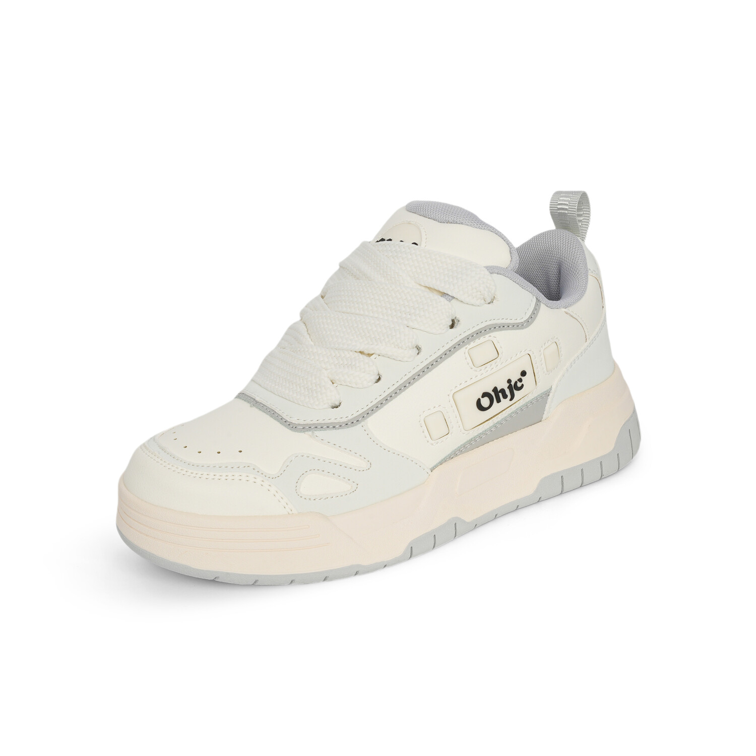 Кеды, обувь для скейтбординга унисекс с низким верхом Ohjc, цвет White/Gray — фото 2
