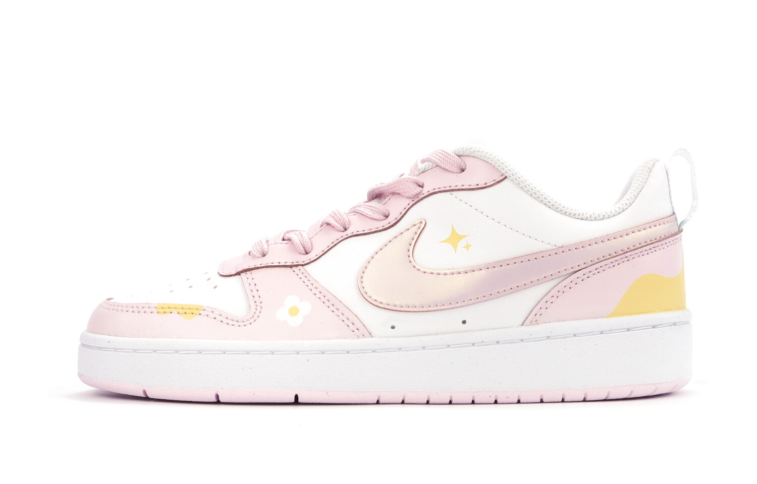 

Кроссовки для скейтбординга Court Borough Series женские, низкие, розовый/желтый Nike