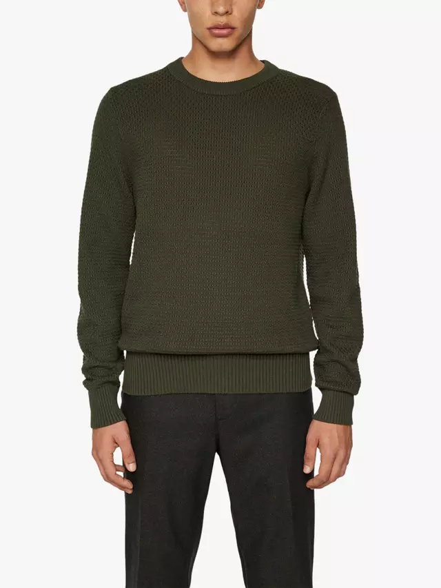 

Джемпер J.Lindeberg Oliver Textured Knit, цвет forest/green