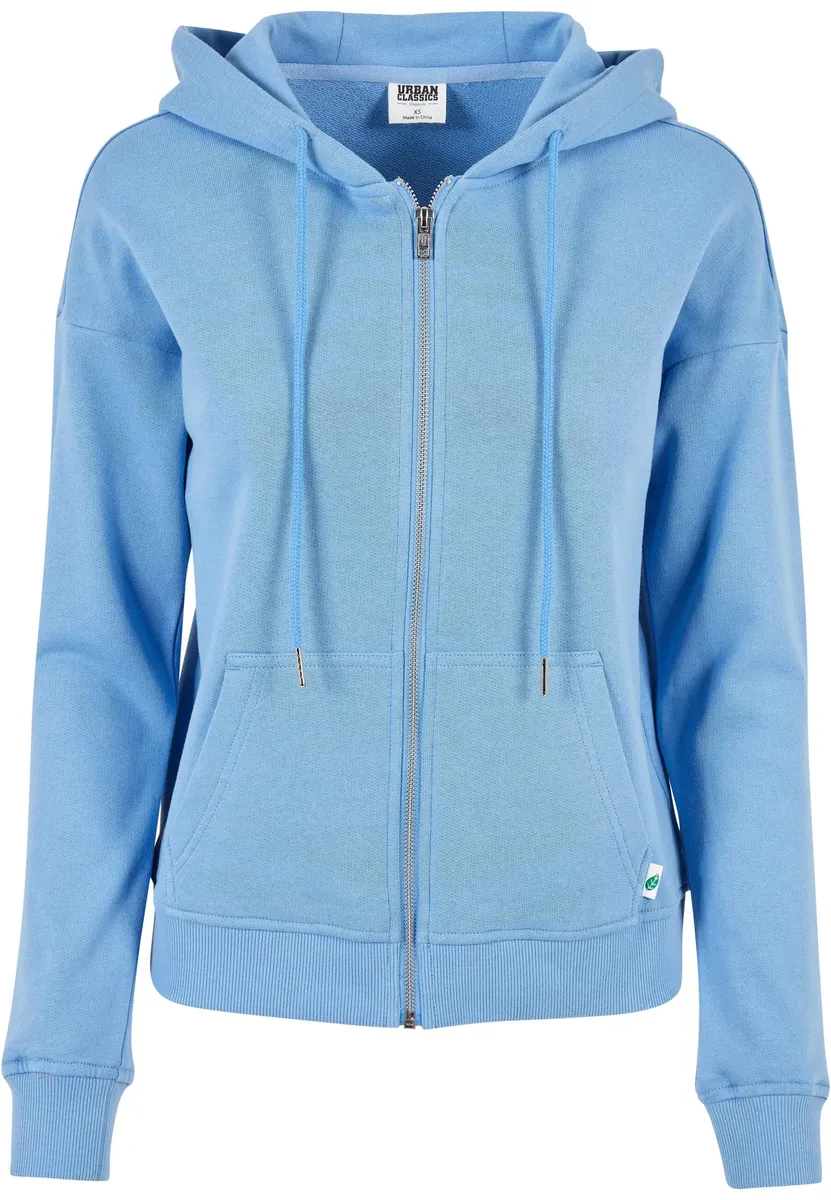 

Толстовка URBAN CLASSICS " Urban Classics Women's Ladies Organic Terry Zip Hoody", синий