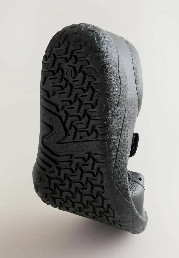 Стандартные детские туфли-мэри-джейн для ходьбы босиком Next, Black Leather — фото 4