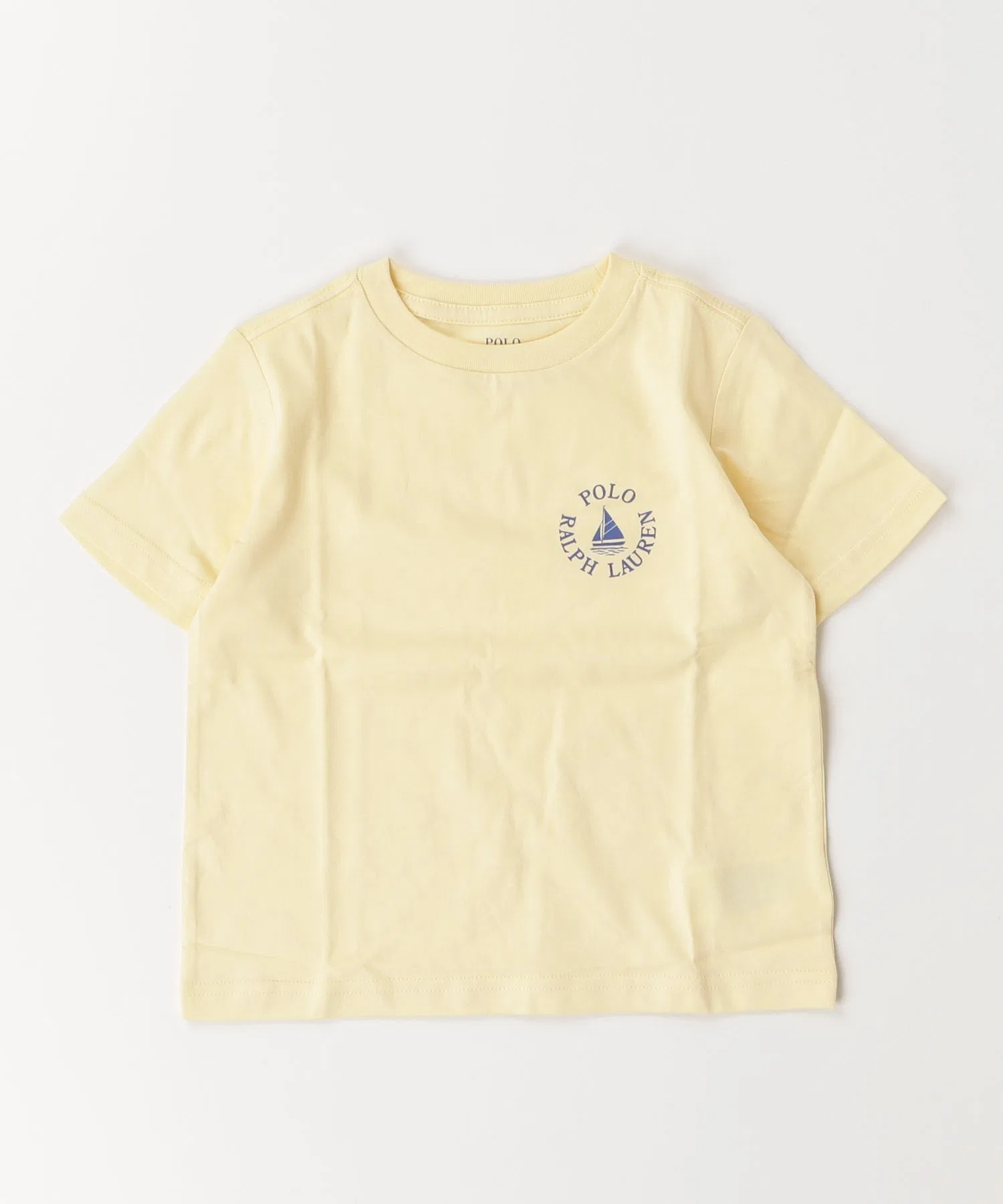 Детская футболка POLO RALPH LAUREN с логотипом и принтом жёлтая — фото 3