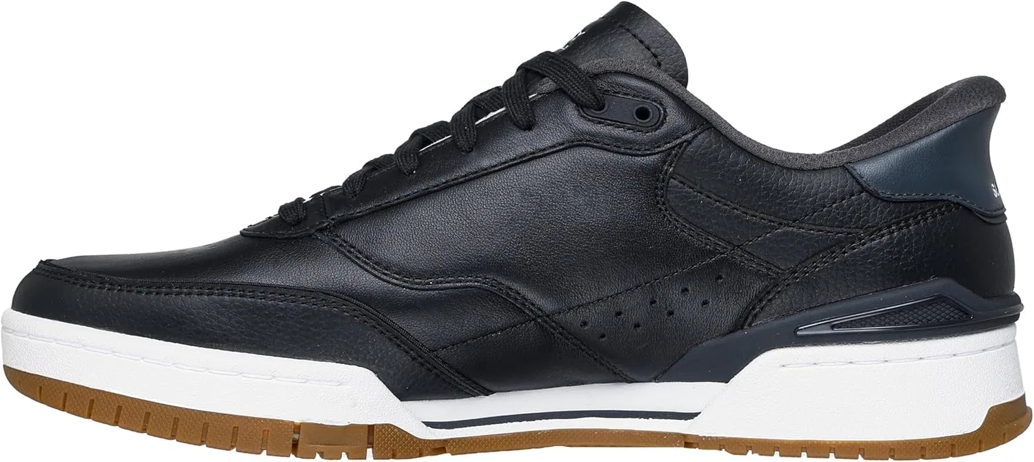 Мужские кроссовки Skechers Recoil, Black Leather Pu White Trim — фото 4