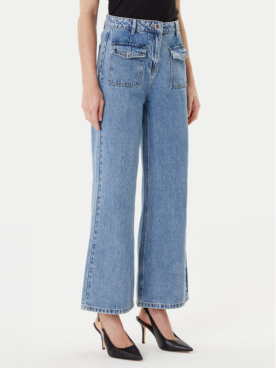 

Джинсы wide leg 241-PWIDE Morgan, синий