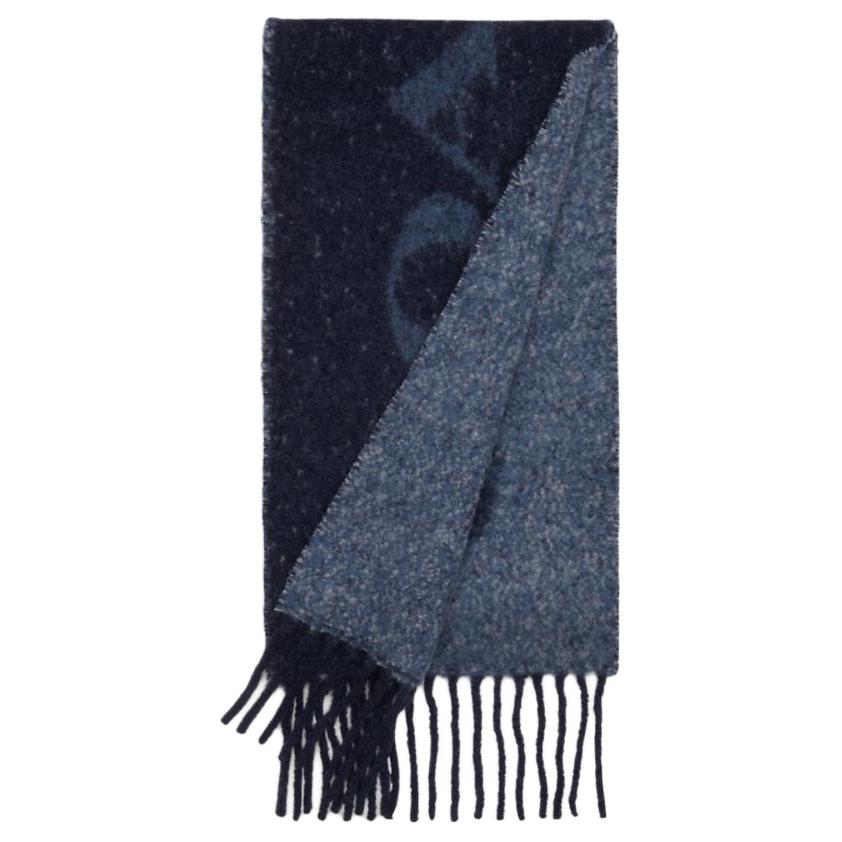 

Шарф вязаный Alpaca Unisex Blue COACH