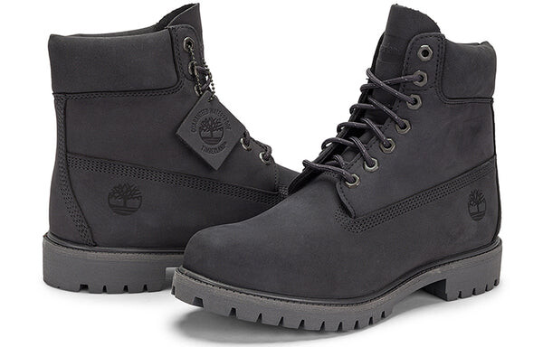 Кроссовки premium waterproof boots 'dark grey nubuck' Timberland, серый — фото 4