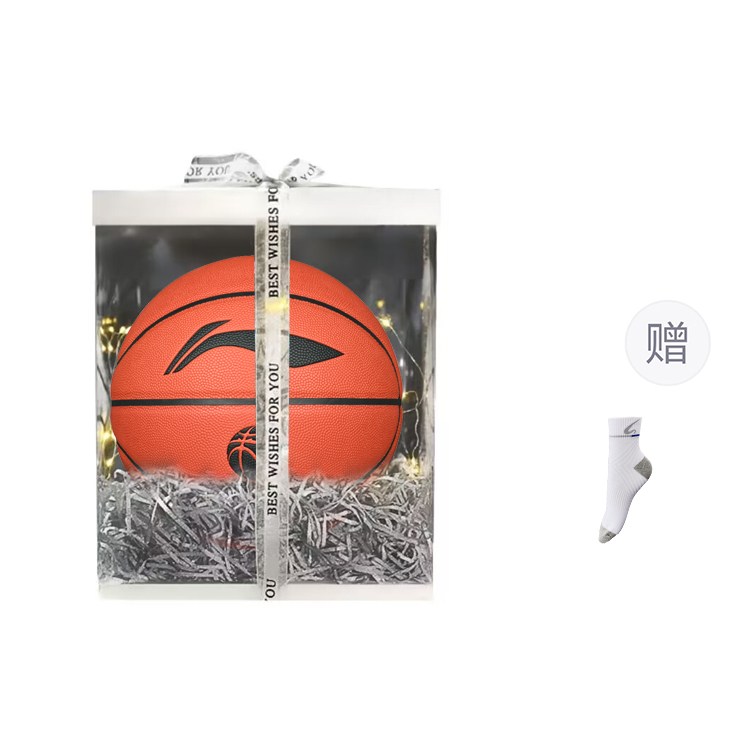 

LINING Баскетбольный мяч CBA Collection PU коричневый размер 7 тренировочный unisex