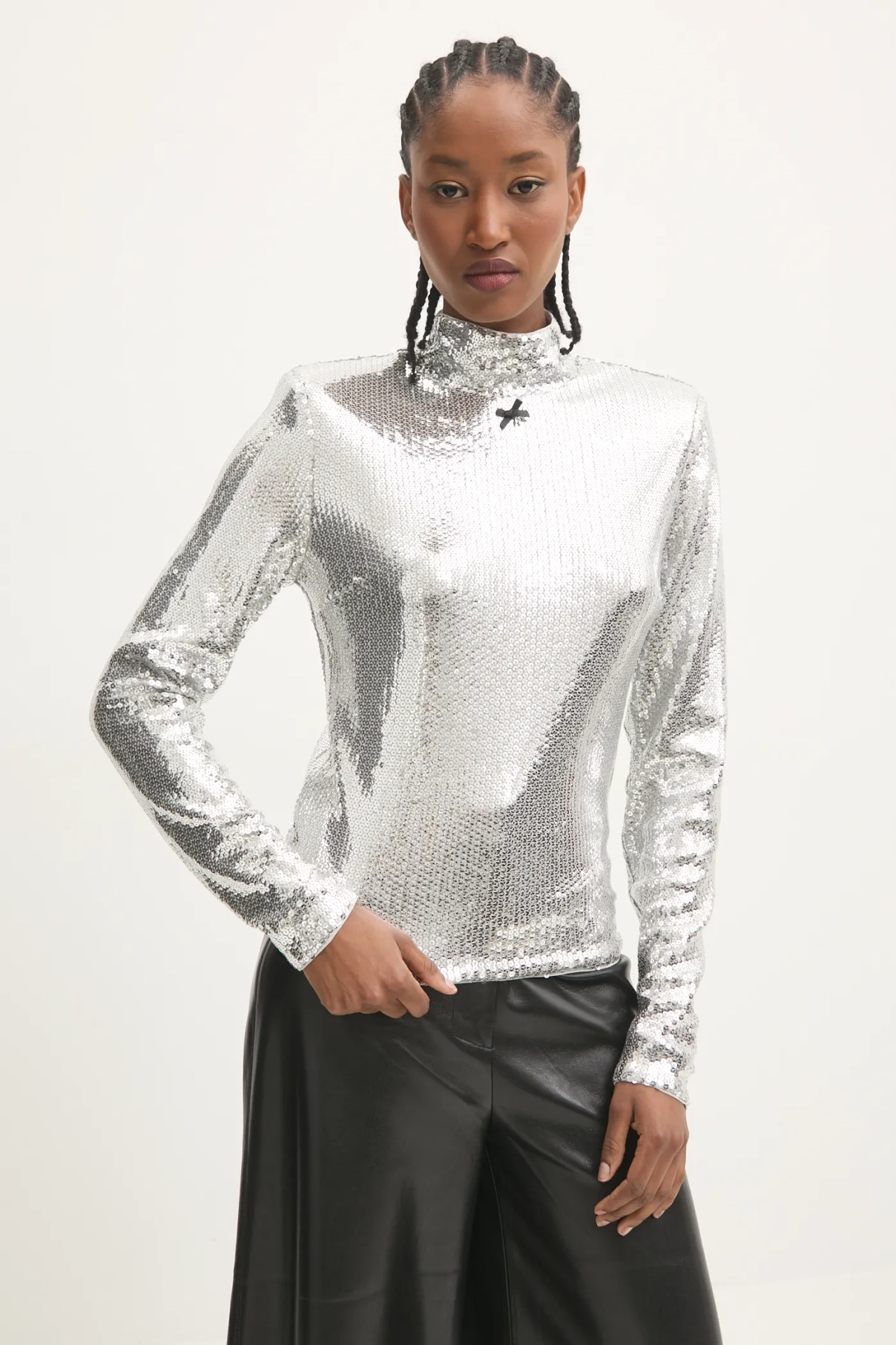 

Блузка 0 Rotate, серебряный