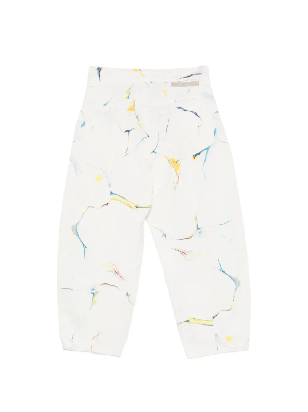 Брюки с графическим принтом Stella McCartney Kids, белый — фото 2