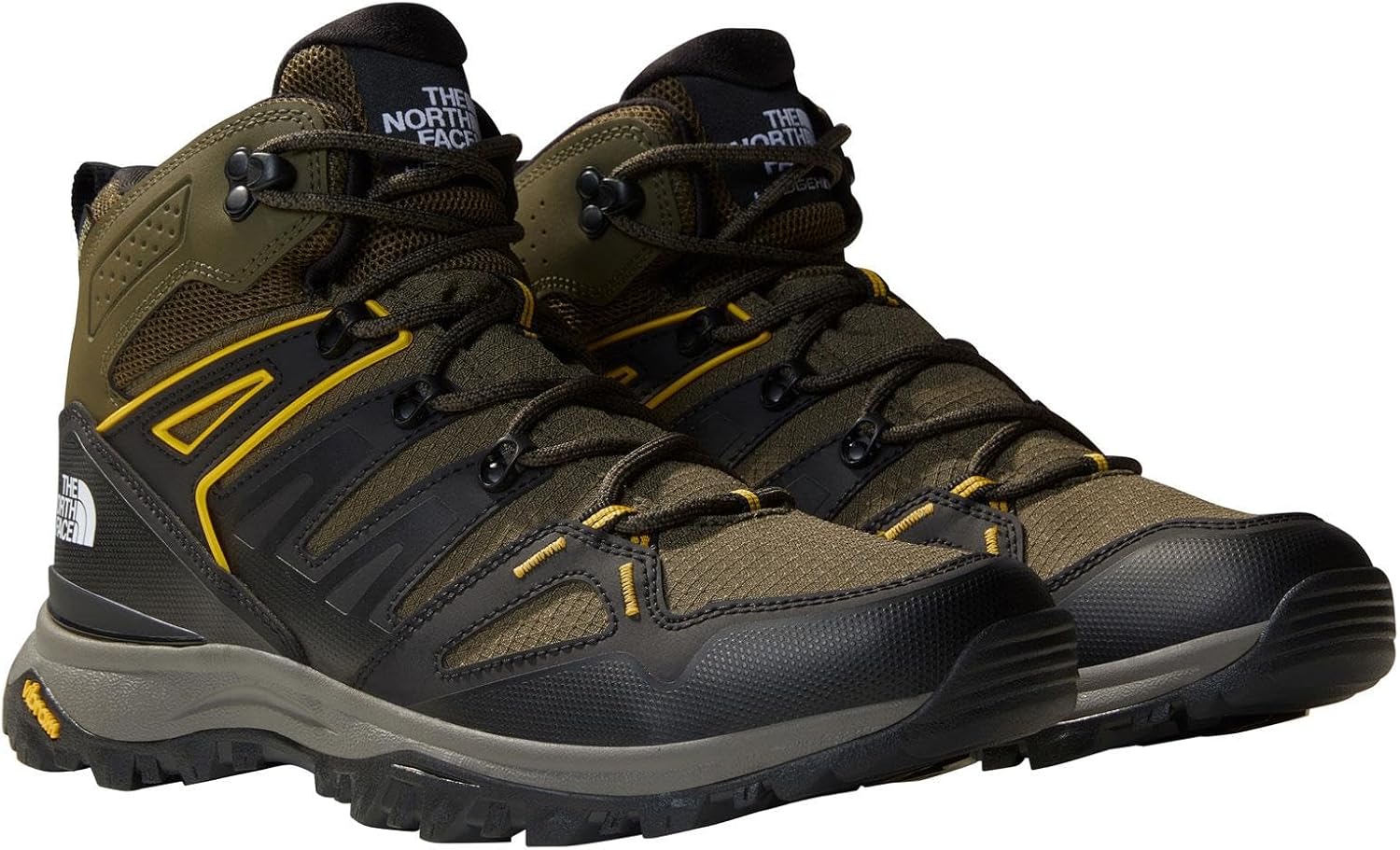 Мужские ботинки The North Face Hedgehog Mid Gore-tex, черный/зеленый — фото 2