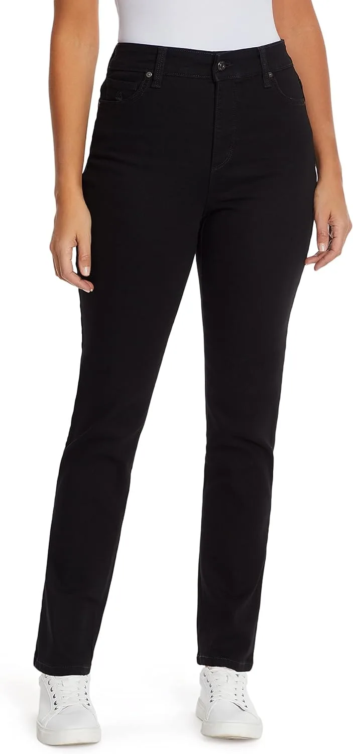 

Gloria Vanderbilt Amanda, женские брюки из вельвета, зауженные, высокая посадка