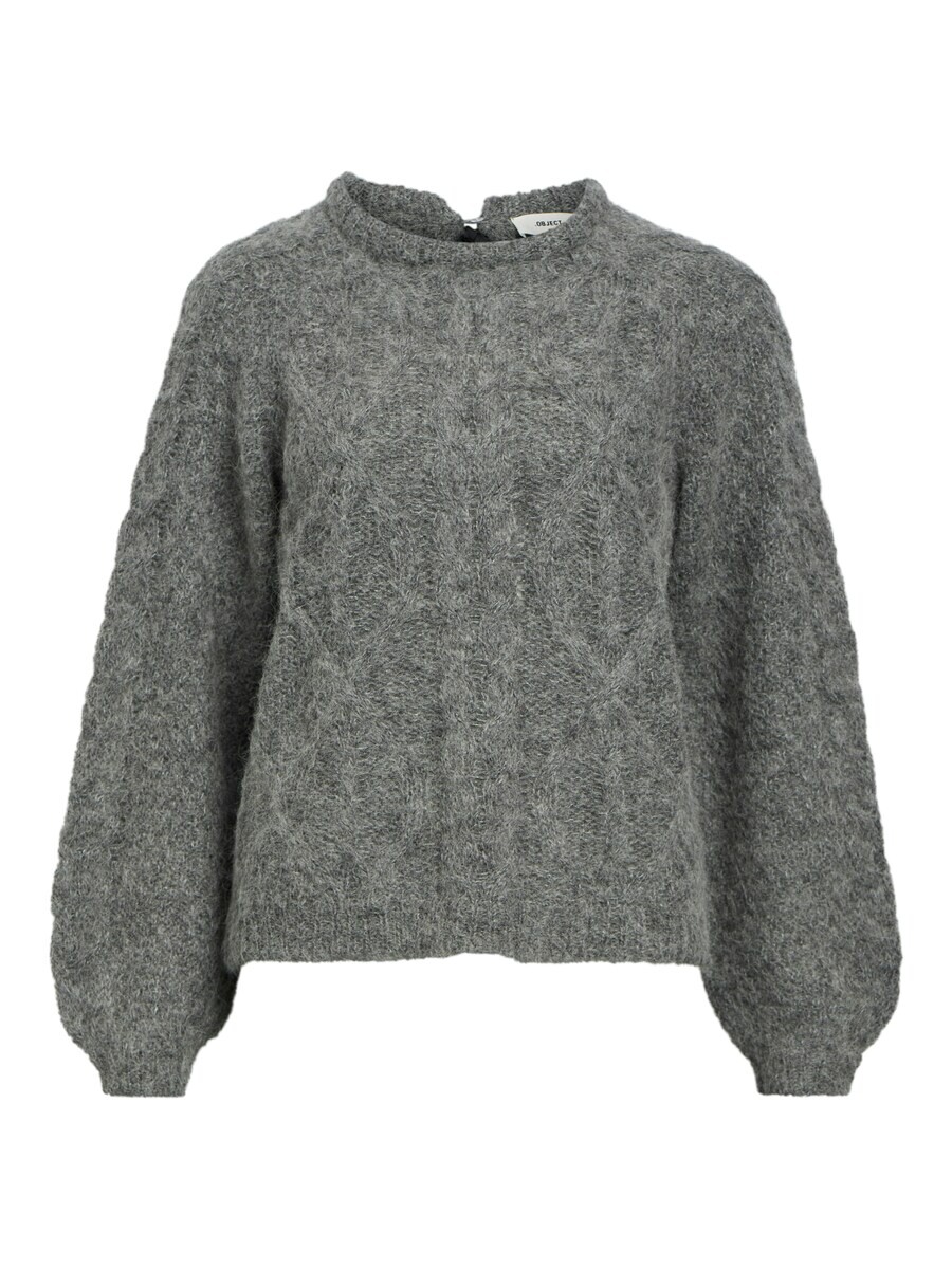 

Свитер OBJECT Sweater, пятнистый серый