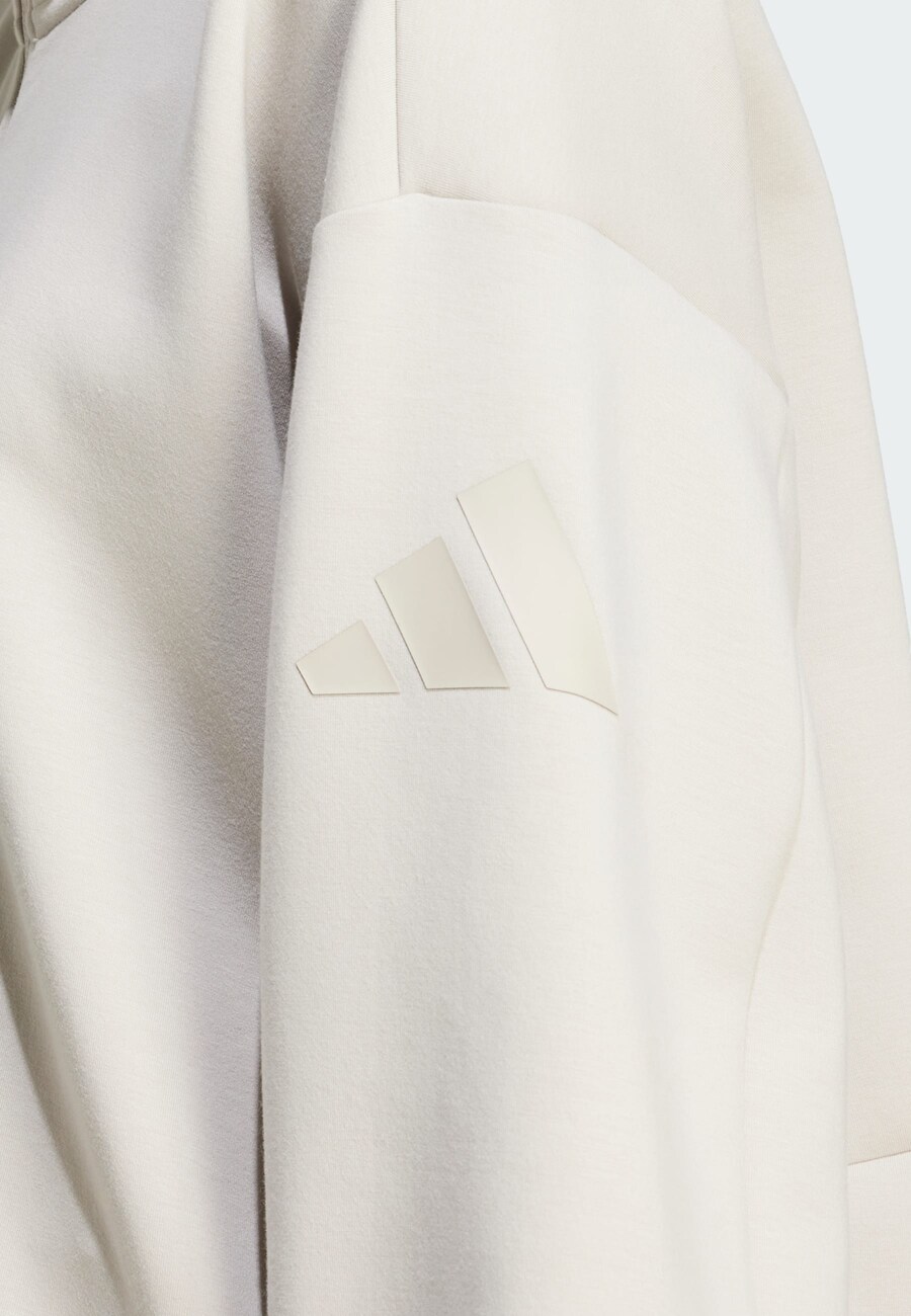 Спортивная толстовка с капюшоном на молнии ADIDAS SPORTSWEAR All Szn, Ecru — фото 3
