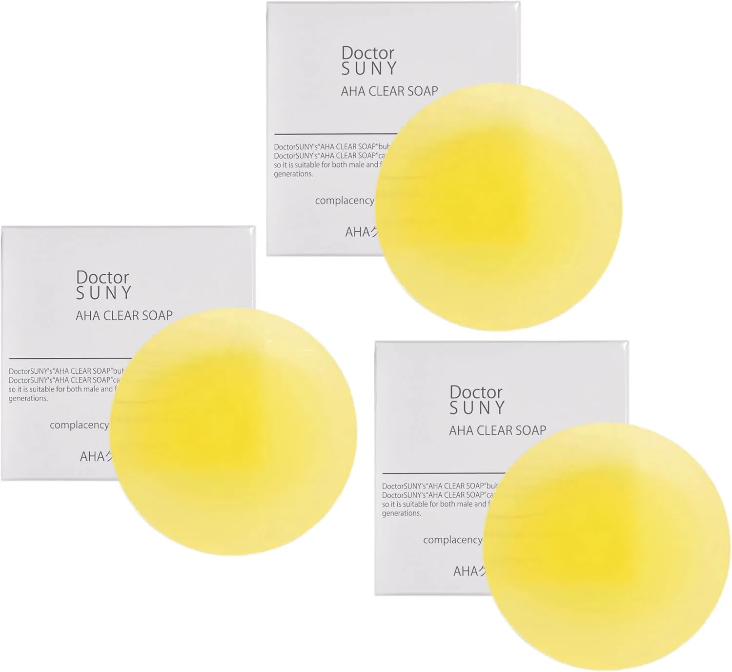 Набор для ухода за кожей с AHA-кислотами Doctor Sunny Peeling Soap 3 шт. 90 г