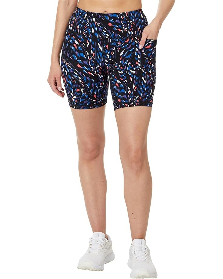 

Шорты Sweaty Betty Power 6" Biker Shorts, цвет Black Coral Texture Print