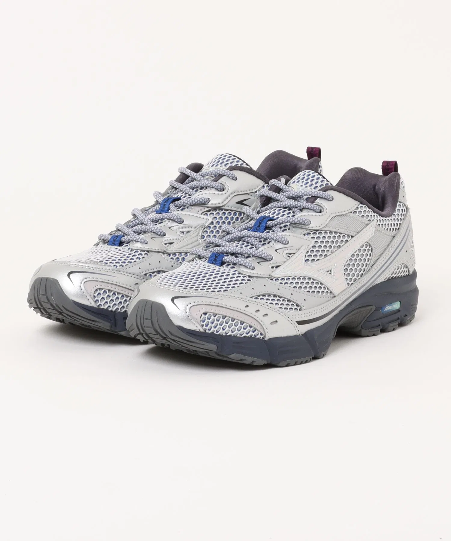 Мужские кроссовки MIZUNO MXR для бега, широкие, серебристые
