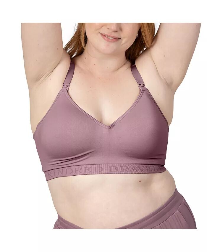 

Бюстгальтер для сцеживания и кормления грудью Plus Size Busty Contour без помощи рук Kindred Bravely, синий