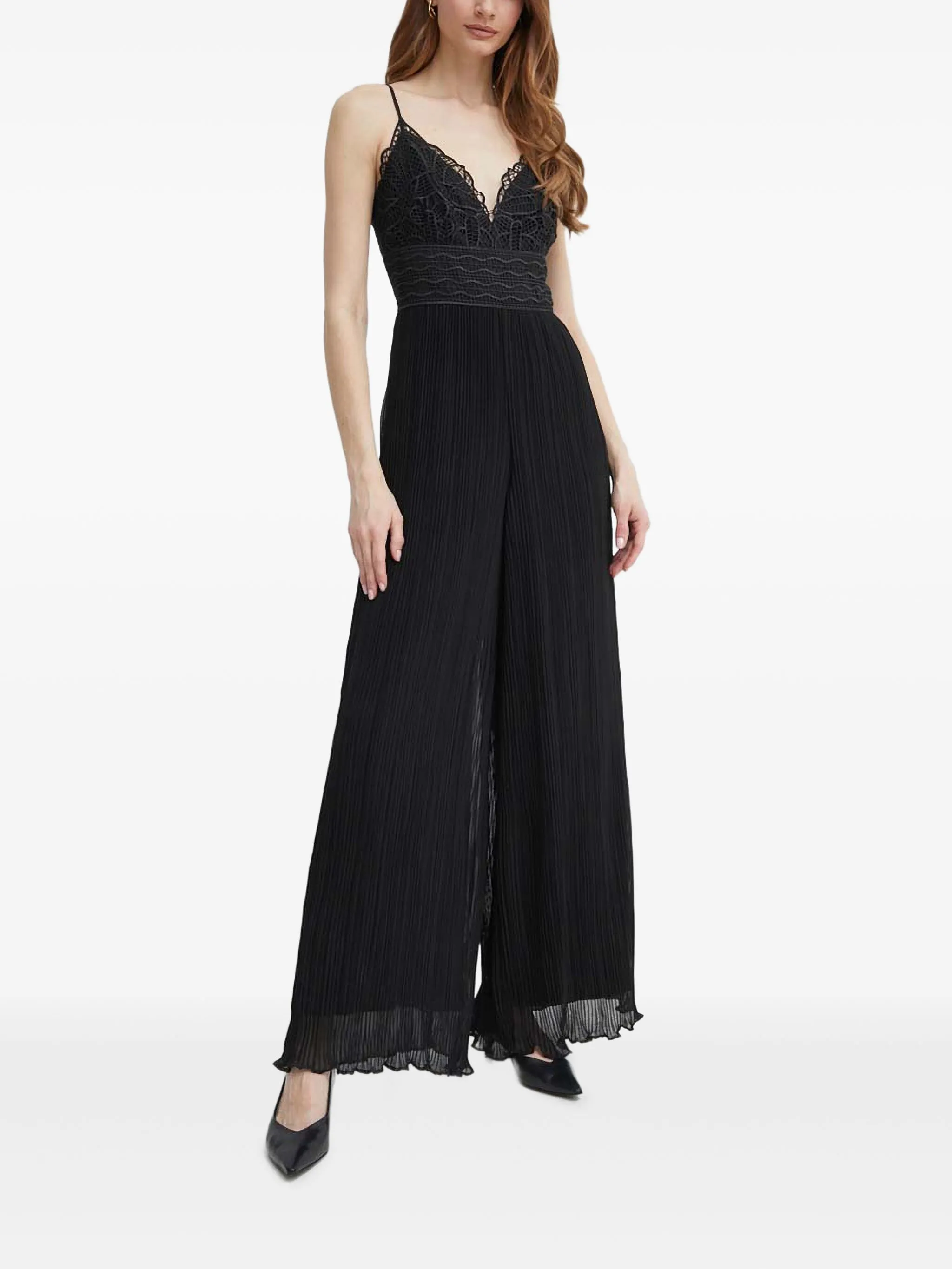 

Комбинезон Amiah с кружевом Guess Usa, черный