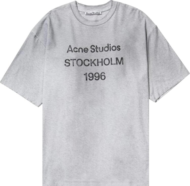 

Футболка Acne Studios Logo 'Pale Grey', серый