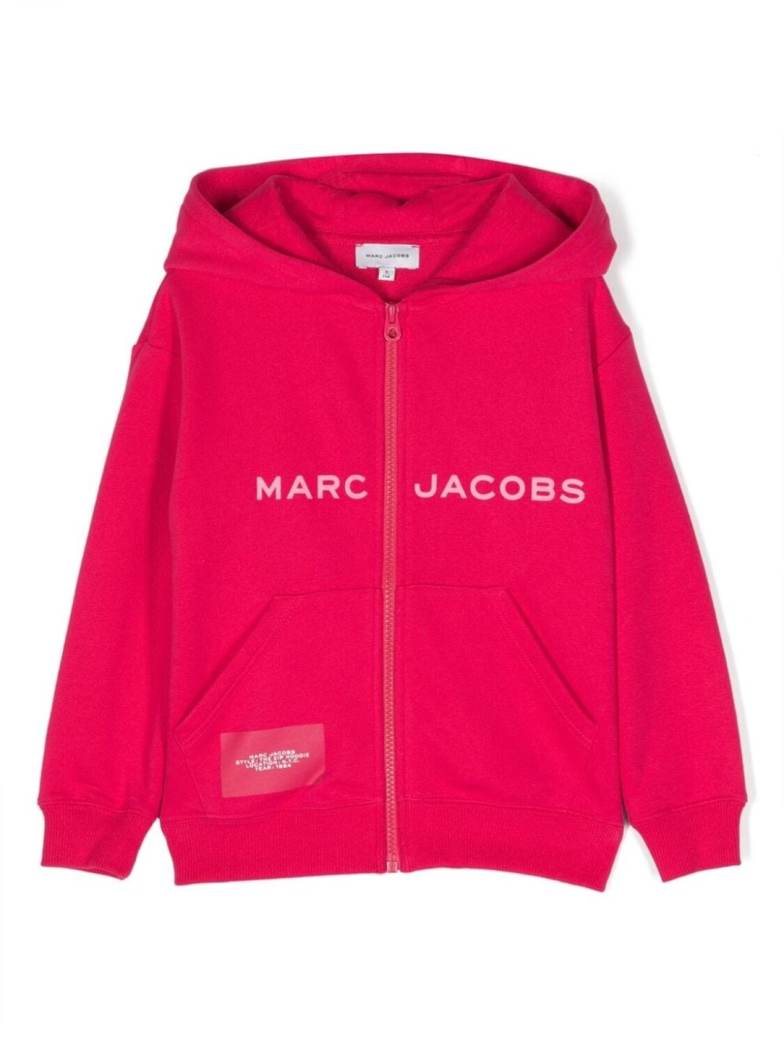 

Marc Jacobs Kids худи на молнии с логотипом, розовый
