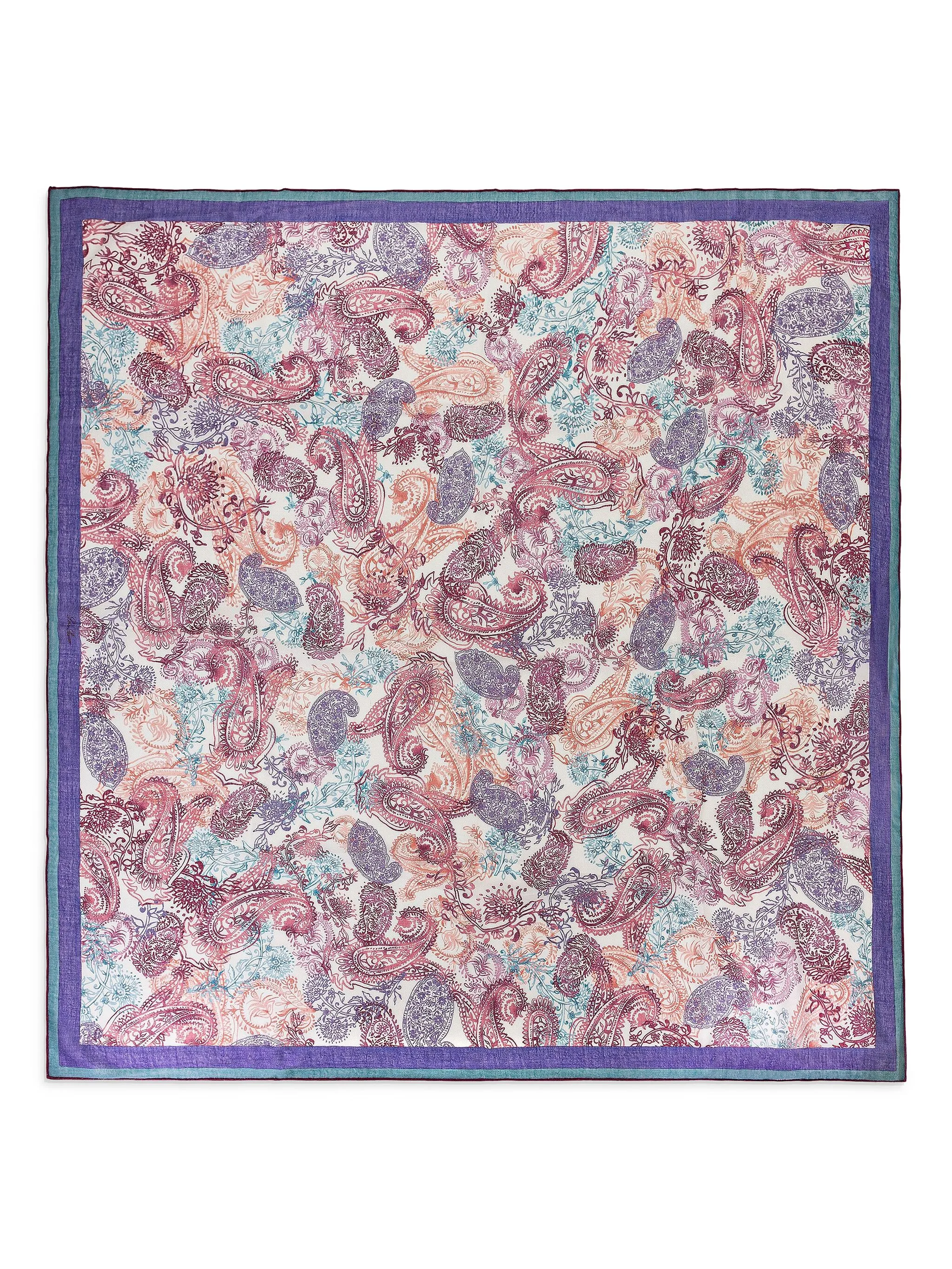 

Платок с принтом пейсли Loro Piana, синий