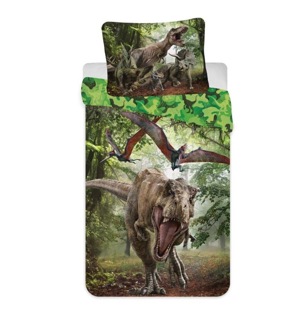 

JERRY FABRICS Постельное белье Jurassic World Green Микрополиэстер - Микрофибра, 140/200 см
