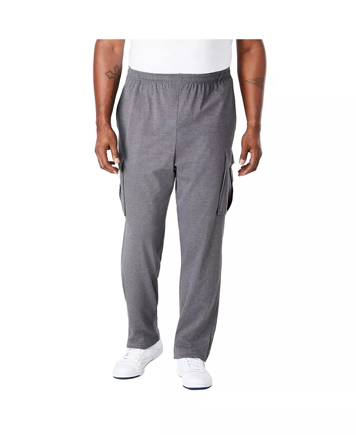 

Большие и высокие легкие джерси карго спортивные штаны Kingsize, серый