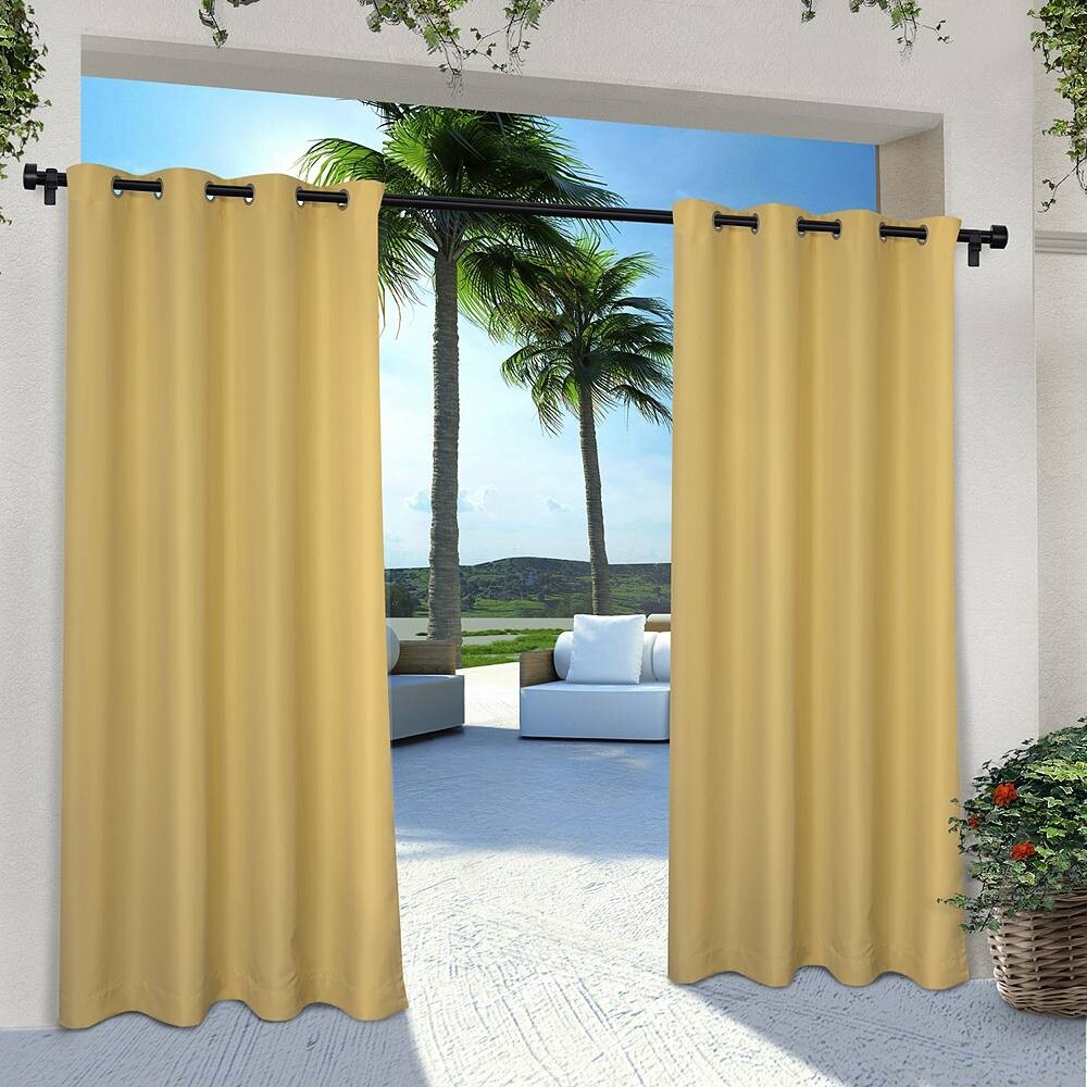 

Комплект из 2 однотонных оконных штор «Город и страна» для дома и улицы Exclusive Home, цвет Sundress Yellow