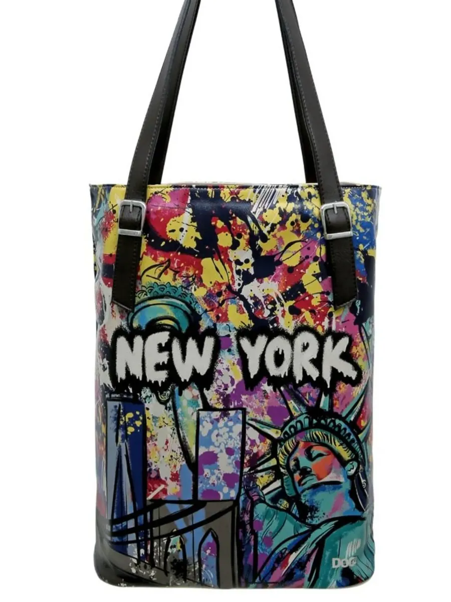 

Сумка через плечо DOGO "Women's Tall Bag New York State of Mind Vegan Women's Handbags", Vegan, цвет Mehrfarbig