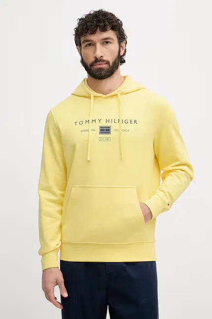 Худи желтое, Tommy Hilfiger