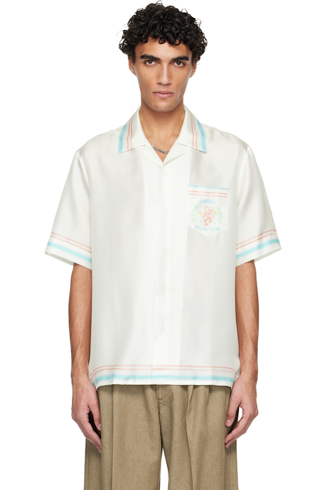 

Casablanca Футболка Off White с коротким рукавом «Танцевальная радость»