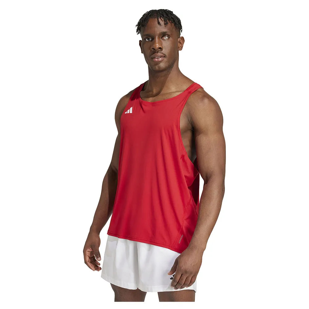 

Футболка без рукавов спортивная adidas Adizero Essentials, красный