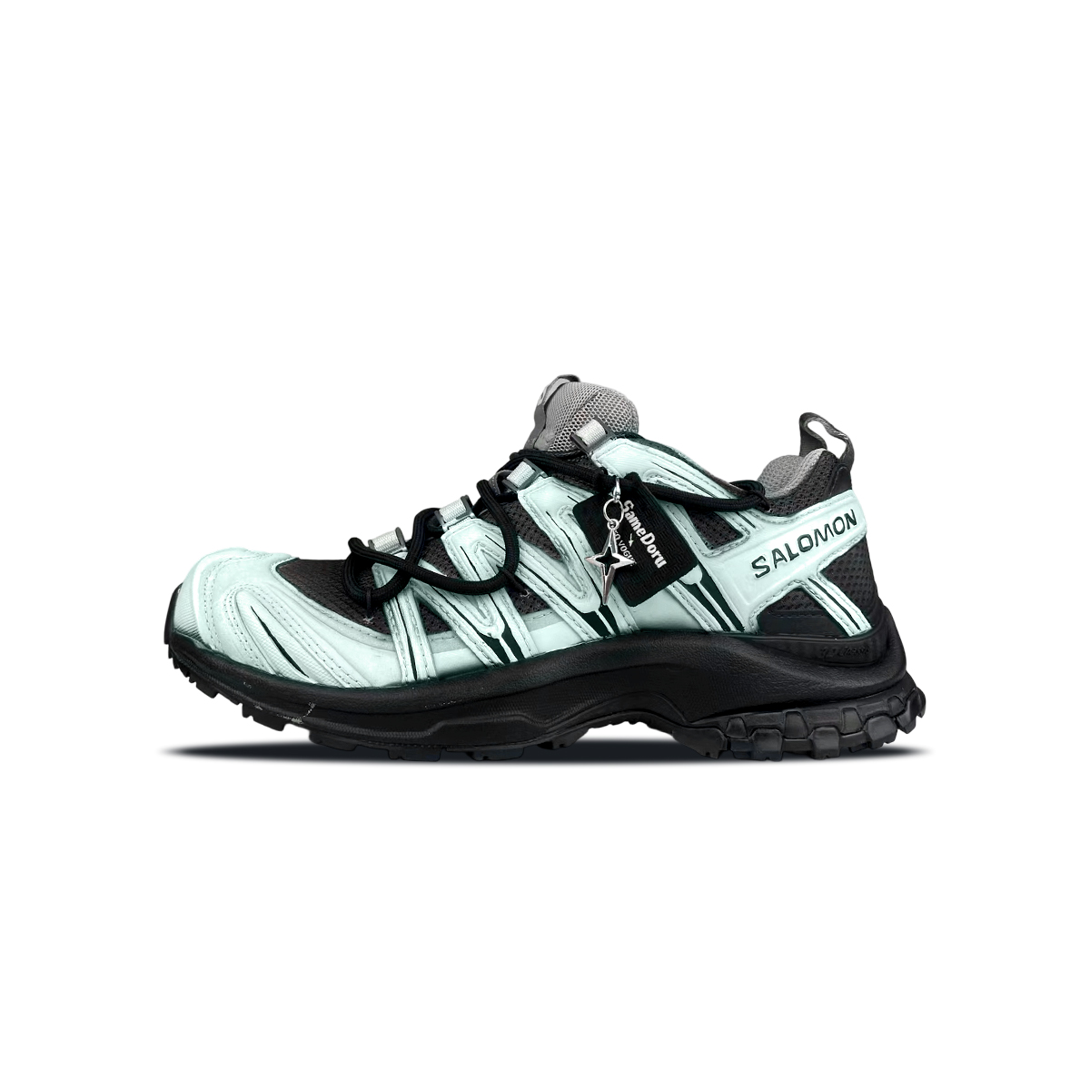 XA PRO 3D Амортизация Поддержка Low top Трейлраннинг Тренировки Беговые кроссовки Unisex Зеленый SALOMON, черный — фото 2