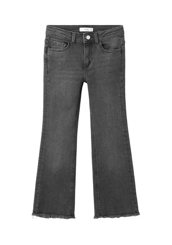 Джинсы клеш для детей и подростков Mango Kids, black denim, черный деним