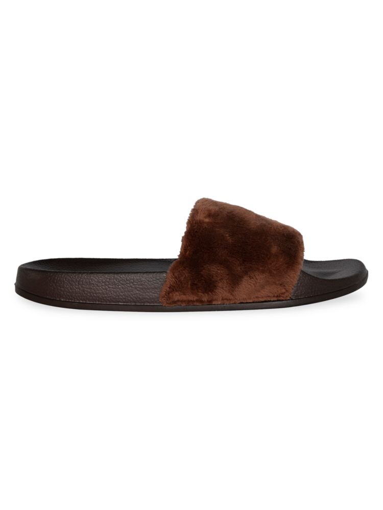 

Шлепанцы из искусственного меха овчины Luxe Faux Fur, коричневый