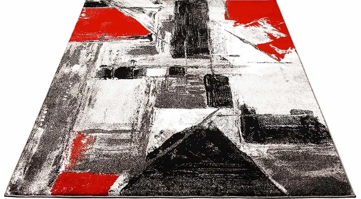 

Ковер Carpet City "Мода 1134", прямоугольный, короткий ворс, гостиная 120х160 см, красный
