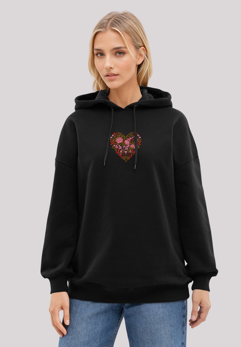 

Толстовка BLUMEN HERZ BESTICKT F4NT4STIC, черный